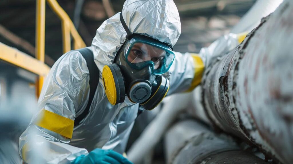 working on Asbestos Testing